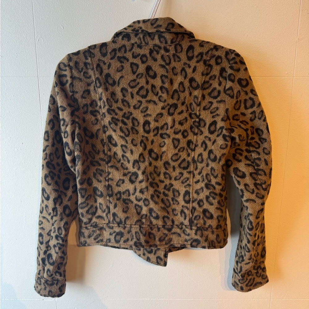 Leith Brown Leopard Print Jacket - image 3